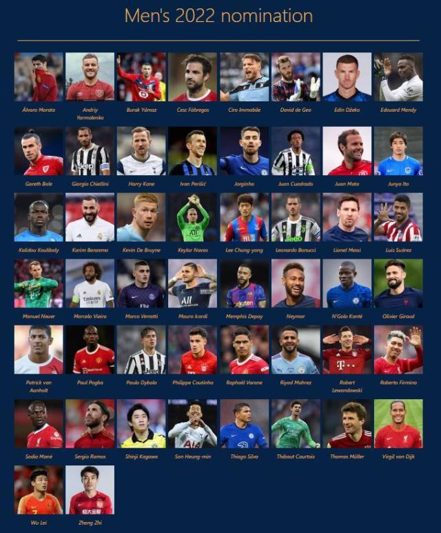mk体育网址-2022金足奖候选：梅西、本泽马领衔，郑智、武磊入选